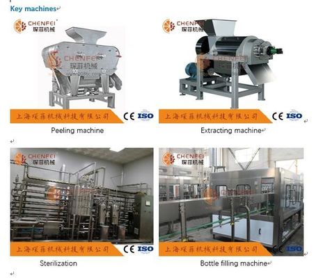 Coustom 석류 주스 생산 라인 5T/H ISO9001 증명서